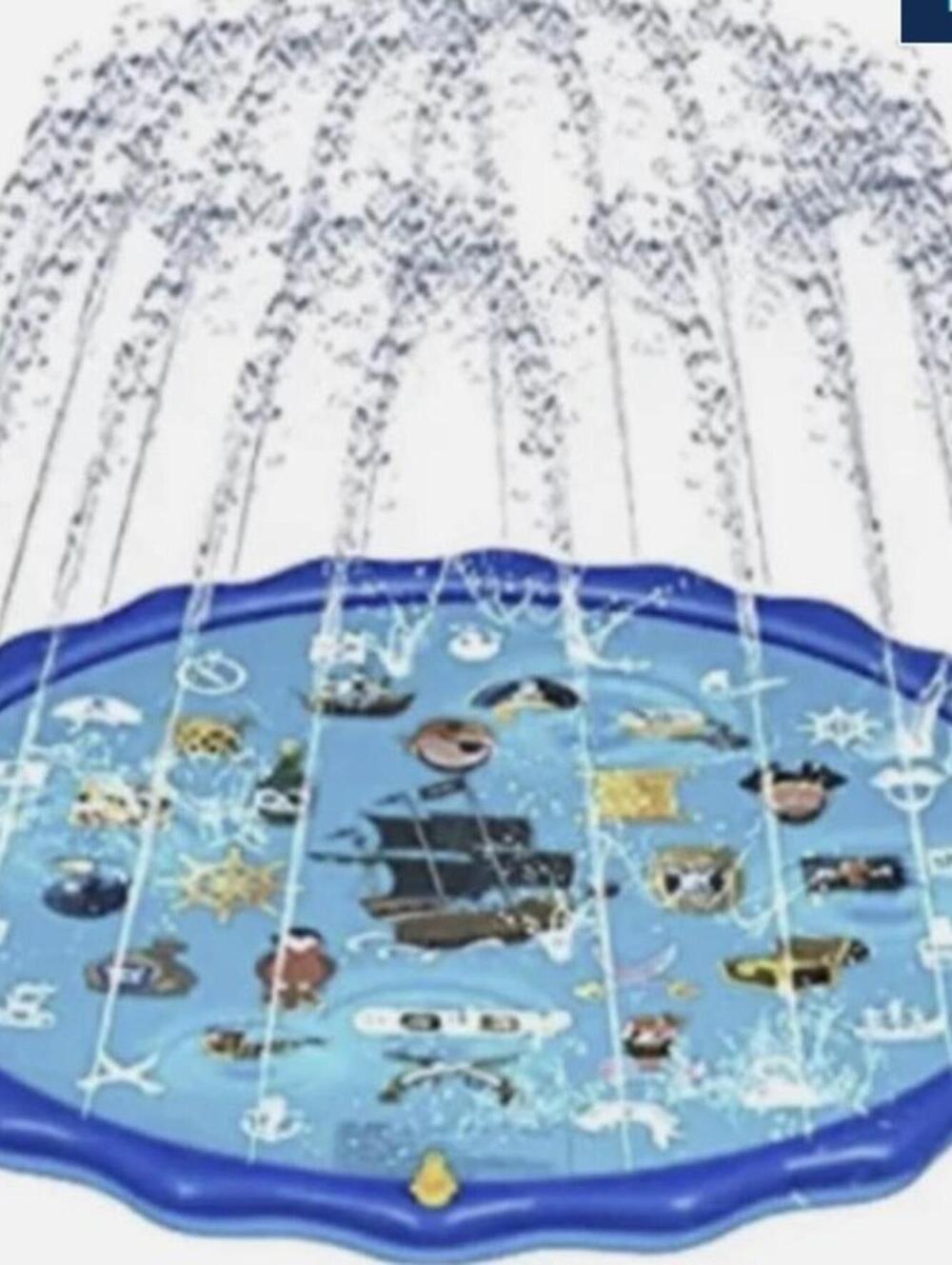 BRAND NEW:  Obuby sprinkler and splash 68" Round Pirates play mat